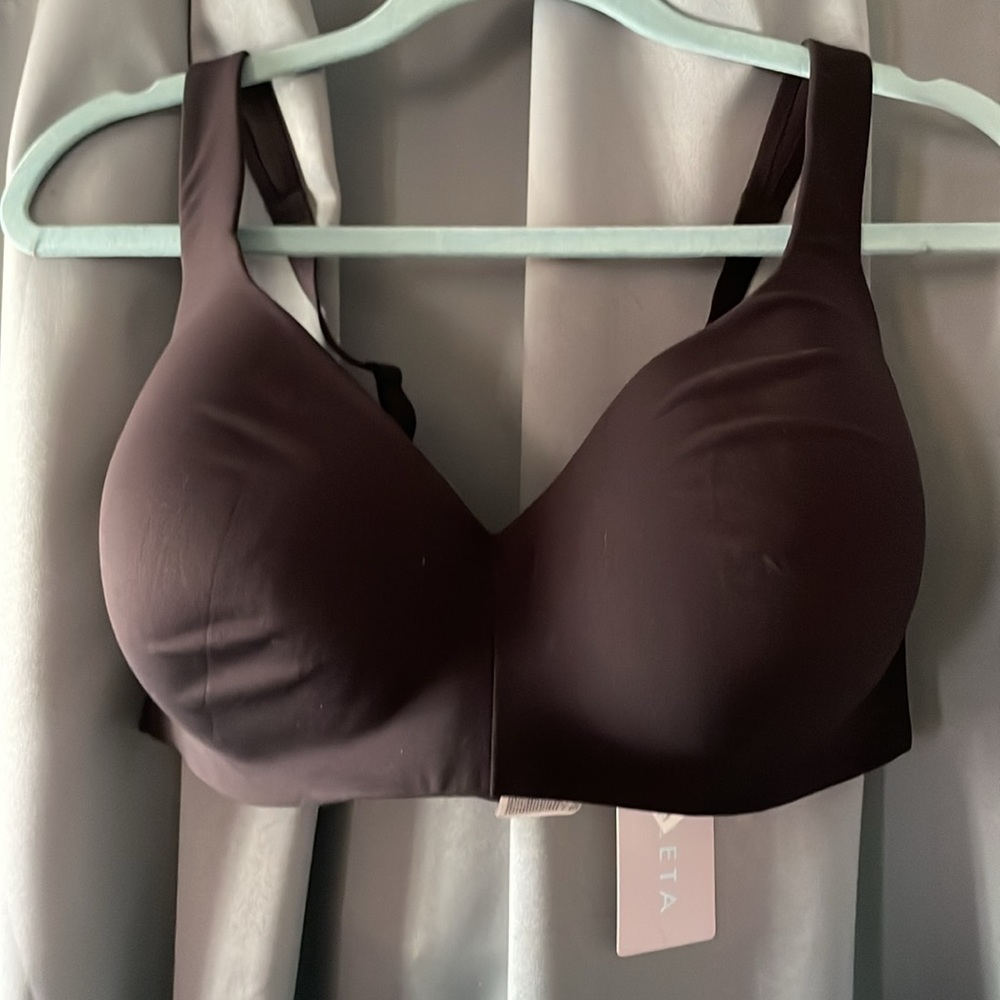 Athleta Ritual Tshirt Bra, black, 40DD